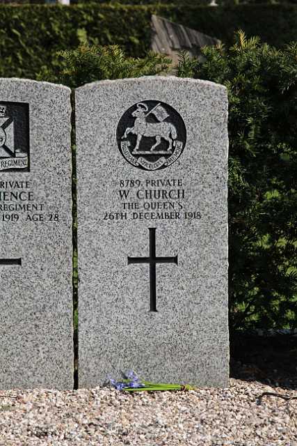Vestre kirkegaard (5).JPG - William Church, Pte1st bn The Queen's (Royal West Surrey Regiment) 